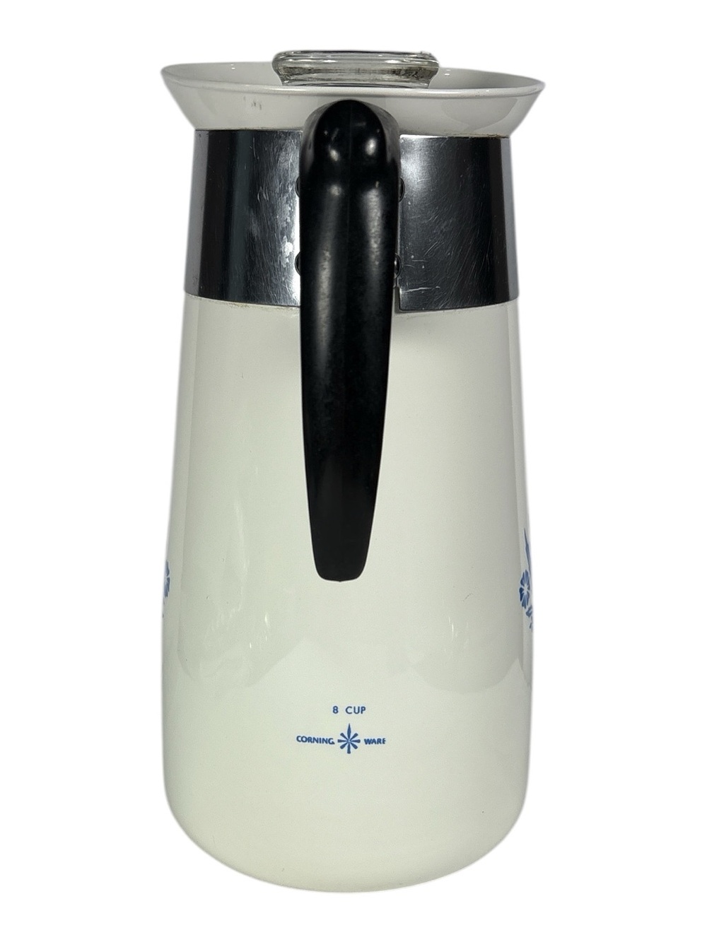 HTF Corning Ware Blue Cornflower 8 Cup Percolator w/ Pyroceram Spout Complete - Picture 3 of 9